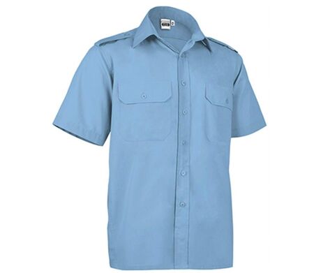 Chemise manches courtes - Homme - VIGILANT MC - bleu ciel
