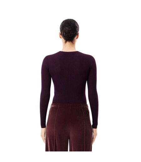 Sweat Style 3d Femme Pourpre Lacoste