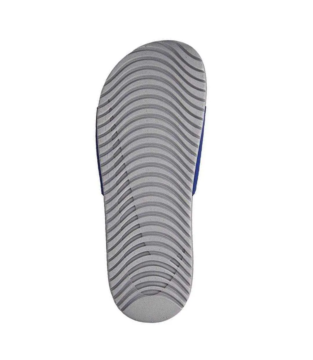 Childrens/kids Kawa Swoosh Slides Blue Silver Nike-4