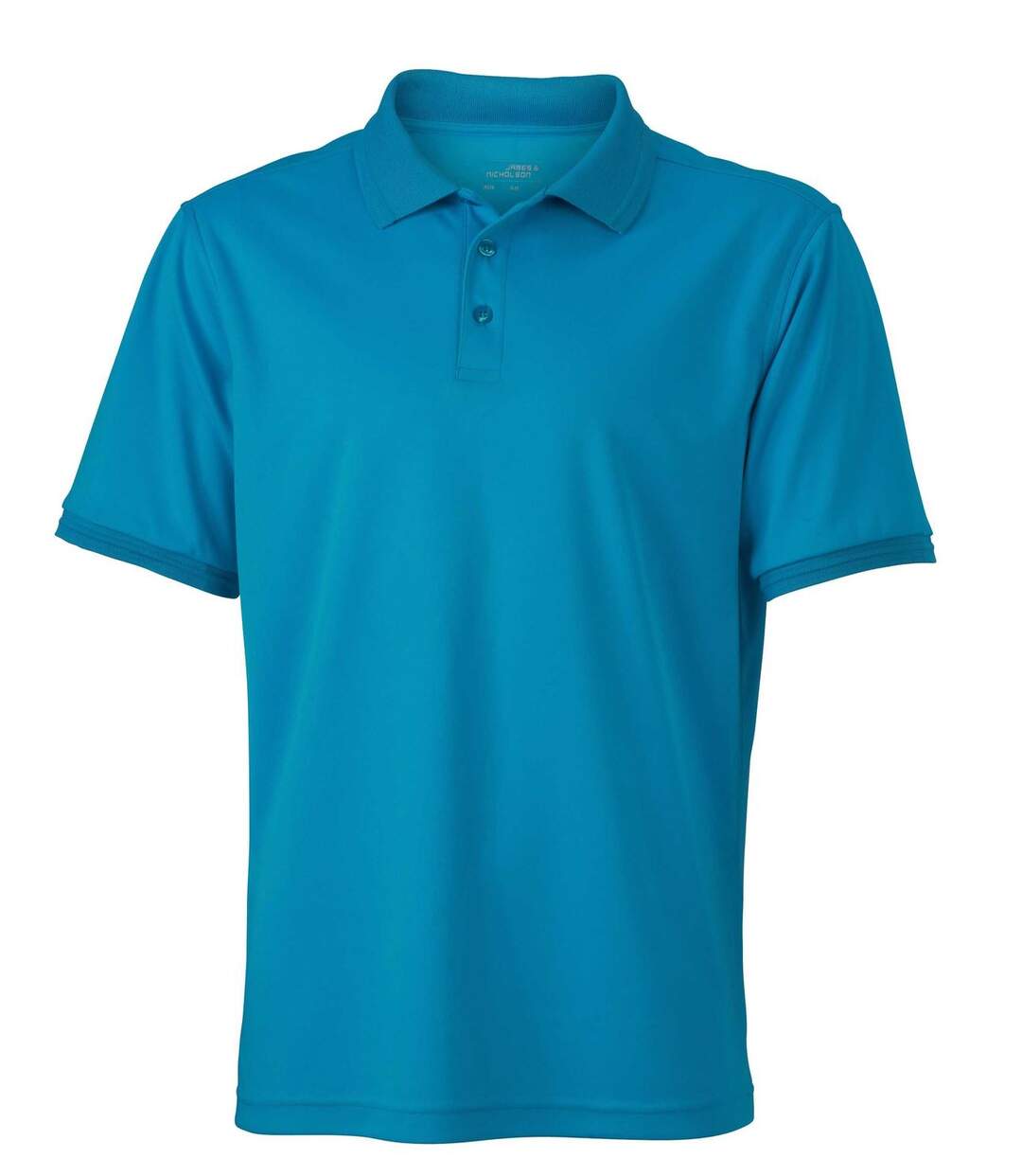 Polo micro-polyester HOMME JN576 - bleu turquoise-2