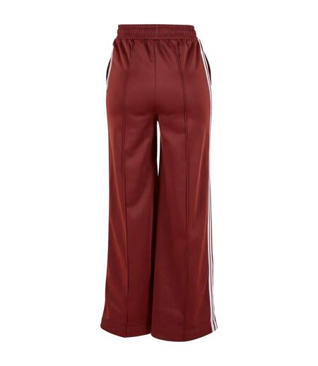 Womens/ladies Pintuck Tracksuit Bottoms Dark Rust Urban Classics