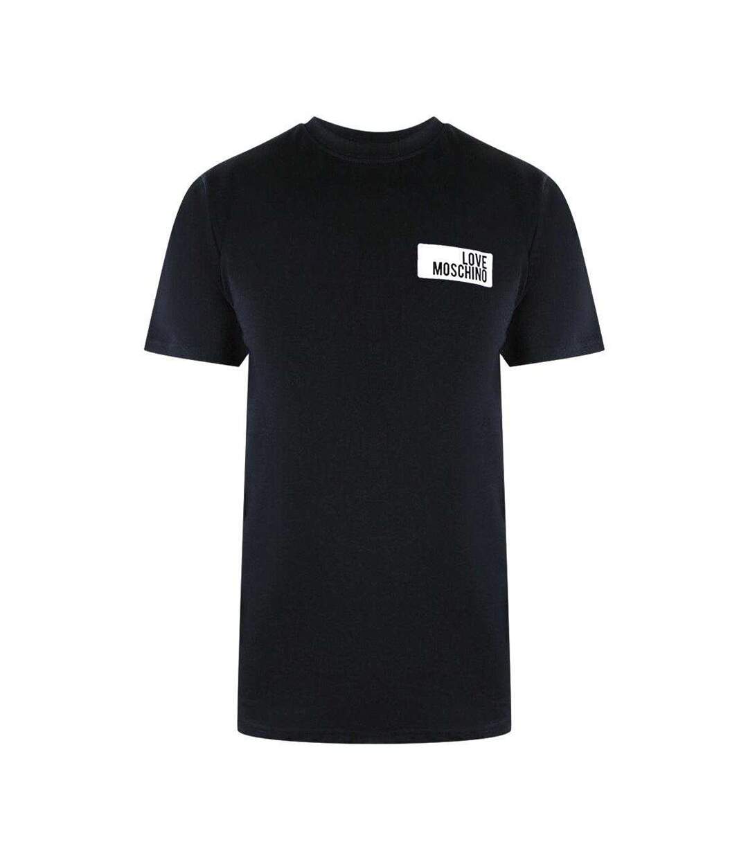 T-shirt Motif/style Logo Bloc Homme Noir Love Moschino-1