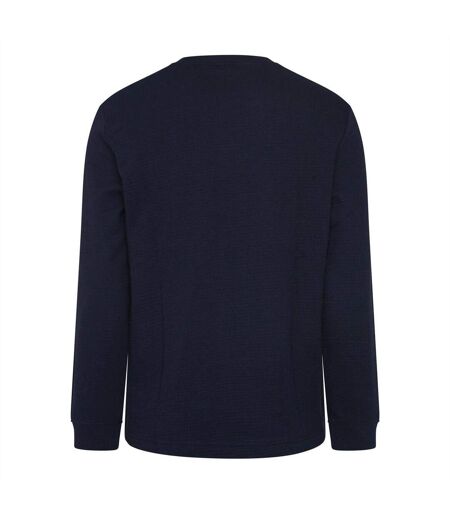 Haut De Pyjama Motif/style Structuré Austin Homme Bleu Marine Hugo