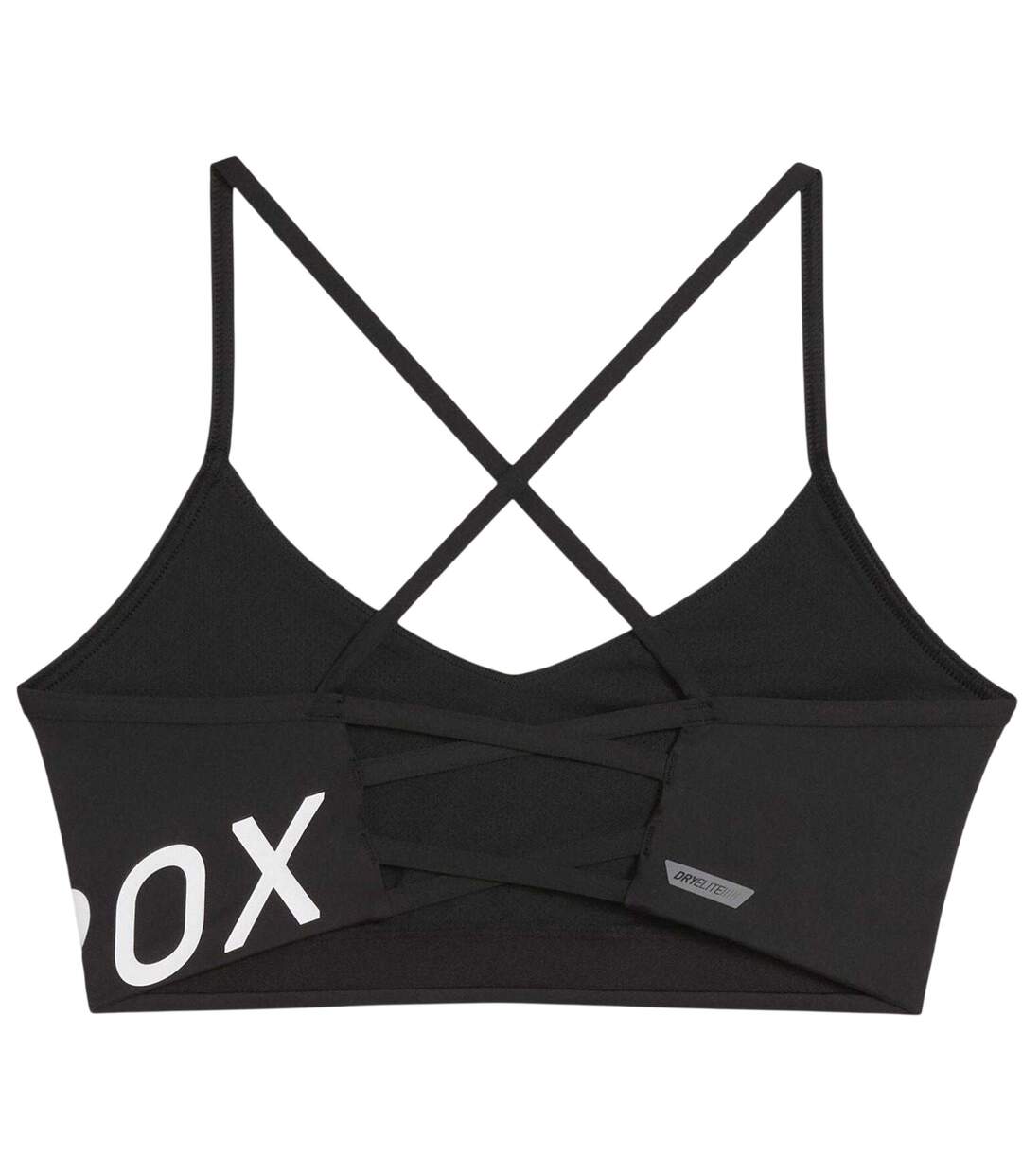 Womens/ladies Hyrox Medium Impact Sports Bra Black Puma-3
