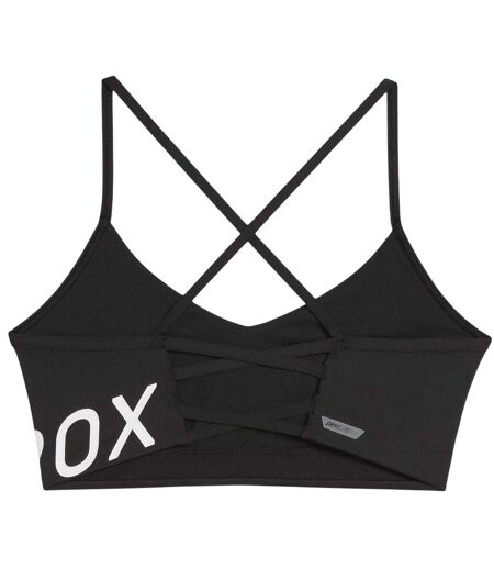 Womens/ladies Hyrox Medium Impact Sports Bra Black Puma