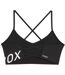 Womens/ladies Hyrox Medium Impact Sports Bra Black Puma-3