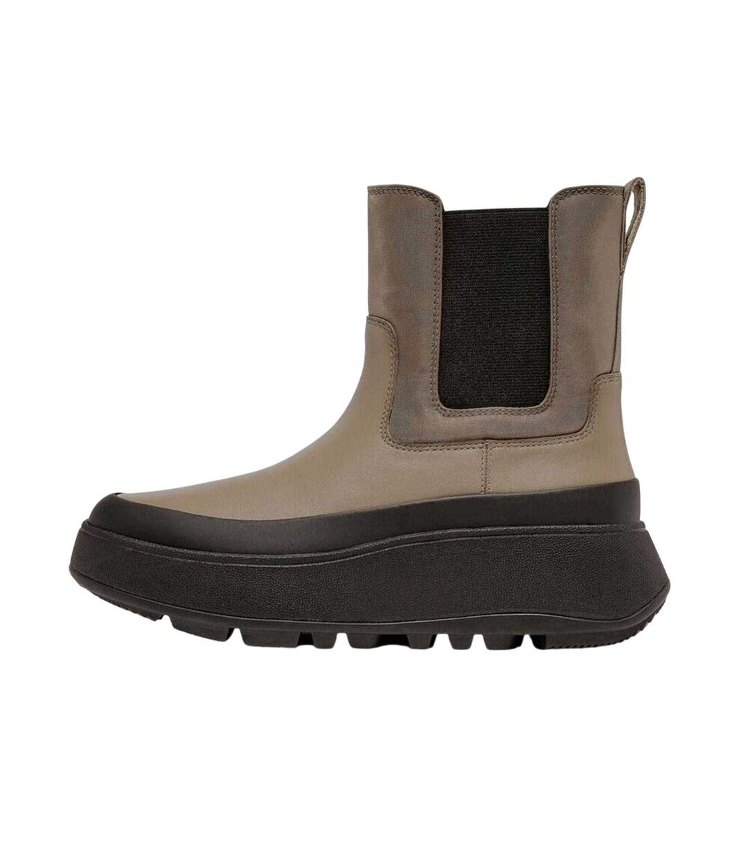 Womens/ladies Water Resistant Flatform Chelsea Boots Grey FitFlop-3