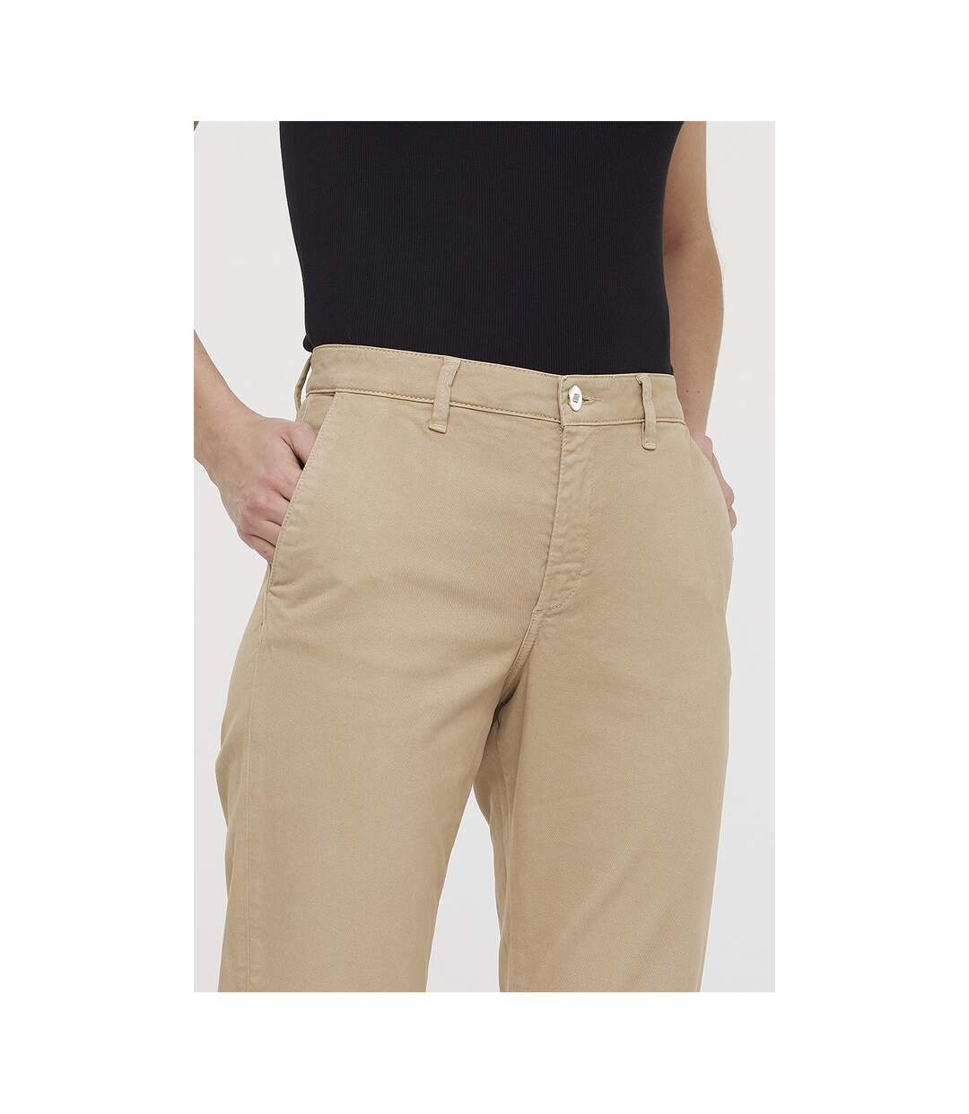 Pantalon coton slim JEMILA