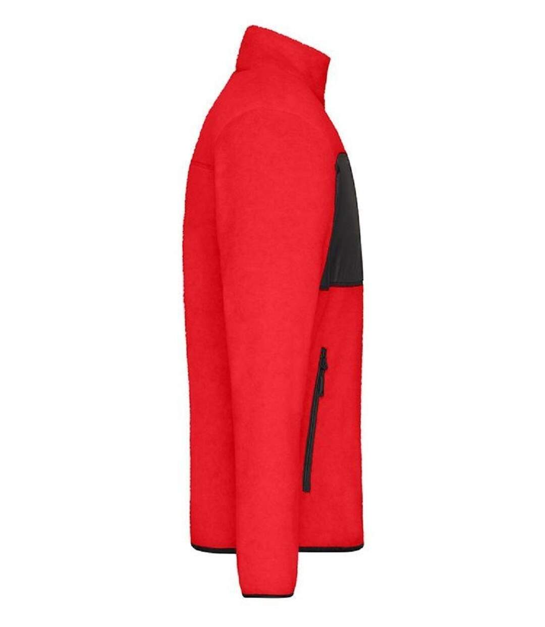 Veste polaire manches longues - Homme - JN1312 - rouge