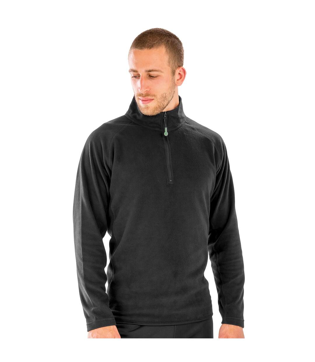 Mens fleece top black Result Genuine Recycled-2