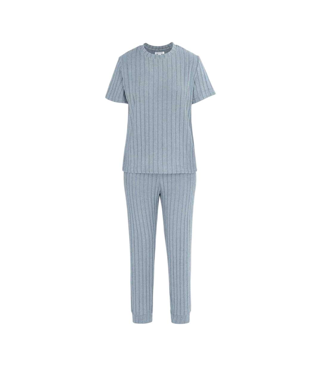 Ensemble De Pyjama Manches Courtes Femme Gris Miso-1