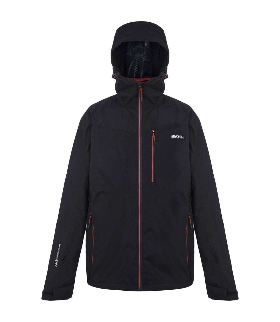 Veste Wentwood Homme Noir Ocre Rouge Regatta-1
