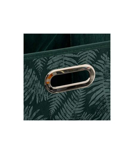 Boîte de Rangement Herbier 31x31cm Vert Foncé