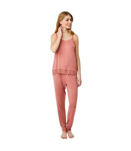 Womens/ladies Lace Detail Camisole Mahogany CCDK Copenhagen