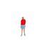 Sweat À Capuche Motif/style Badge Femme Rouge Cramoisi Tommy Jeans-1