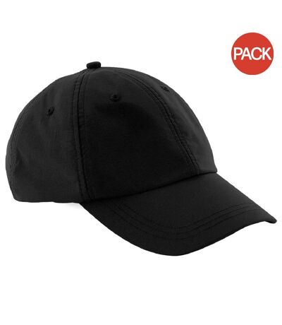 Beechfield - Lot de 2 casquettes imperméables - Adulte (Noir) - UTBC4219