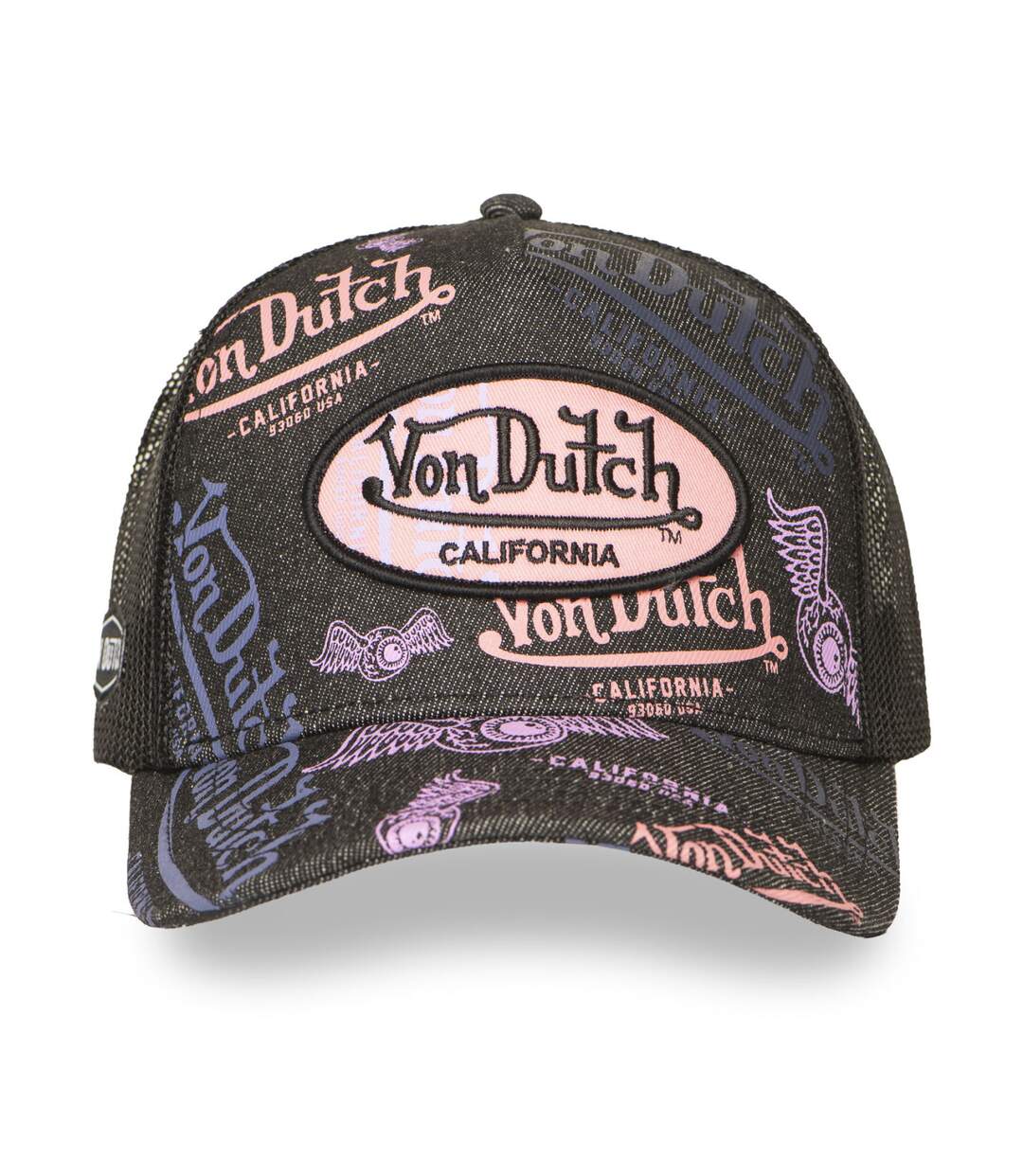 Casquette trucker avec filet print all over Cafe  Lavender Vondutch-2