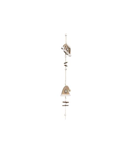 Guirlande de Noël Bonnet & Manteau 150cm Naturel
