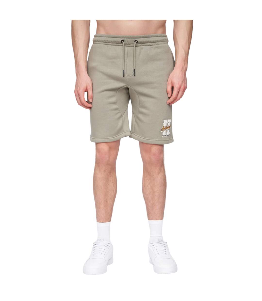 Short de jogging aitchen homme vieux vert kaki Henleys-1