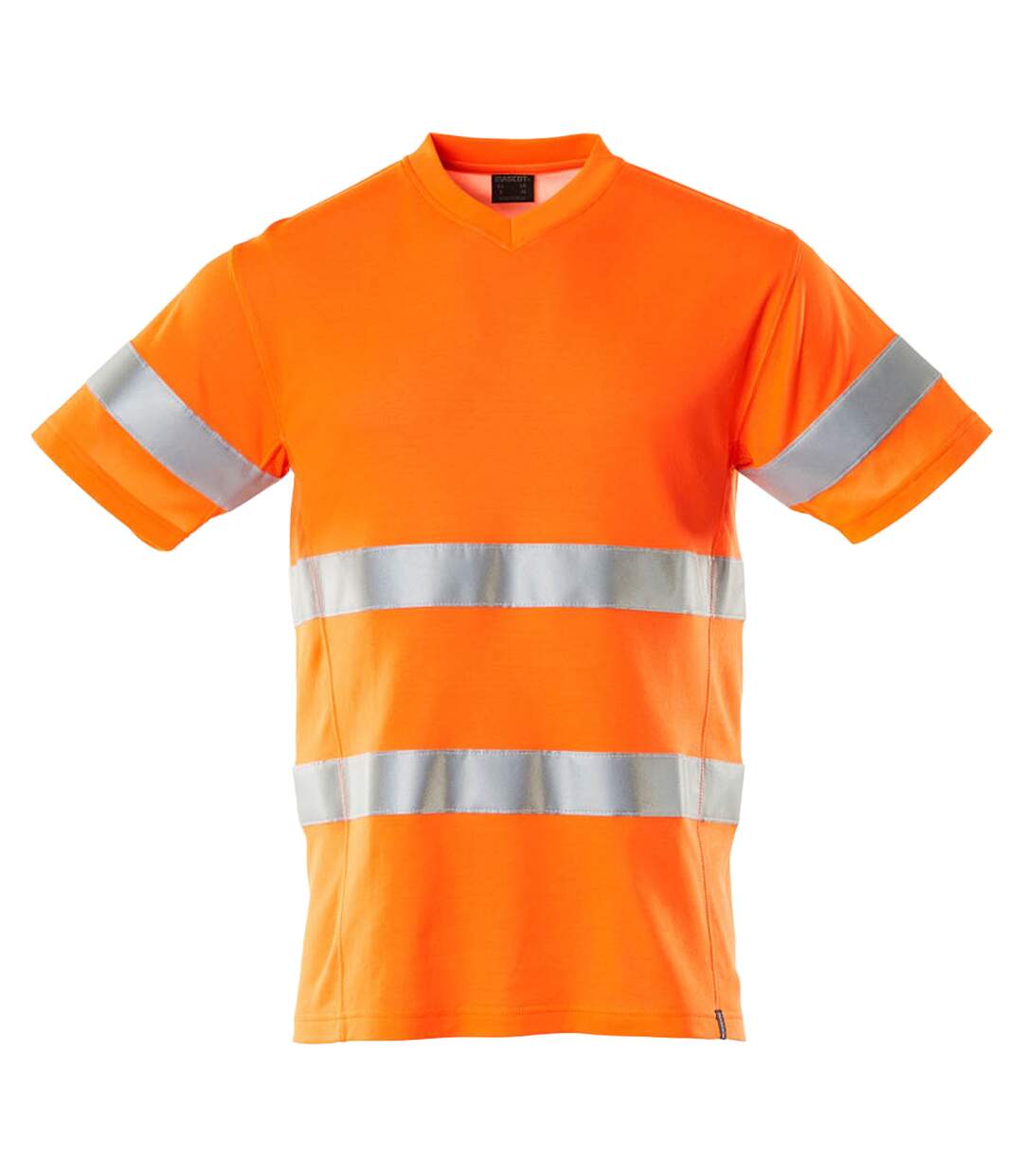 T-shirt Safe Classic Homme Orange Fluo Mascot-1