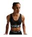 Womens/ladies Indy Plunge Sports Bra Black White Nike-4