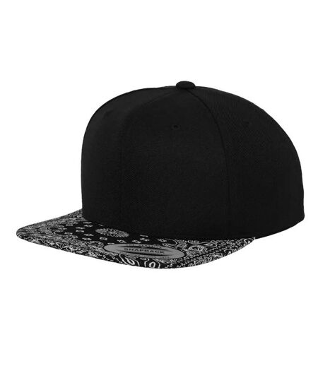 Casquette Ajustable Motif/style Cachemire Noir Flexfit