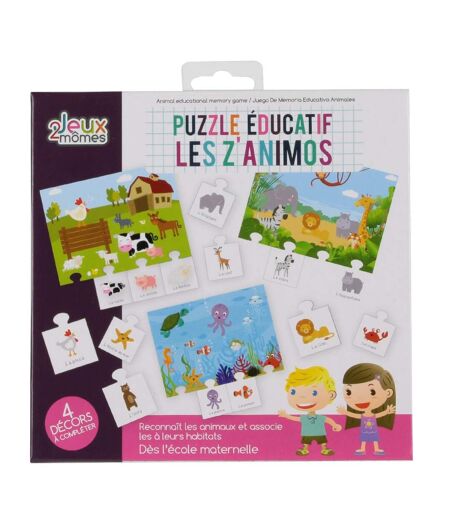 Jeu de Société Educatif Animaux 16cm Multicolore