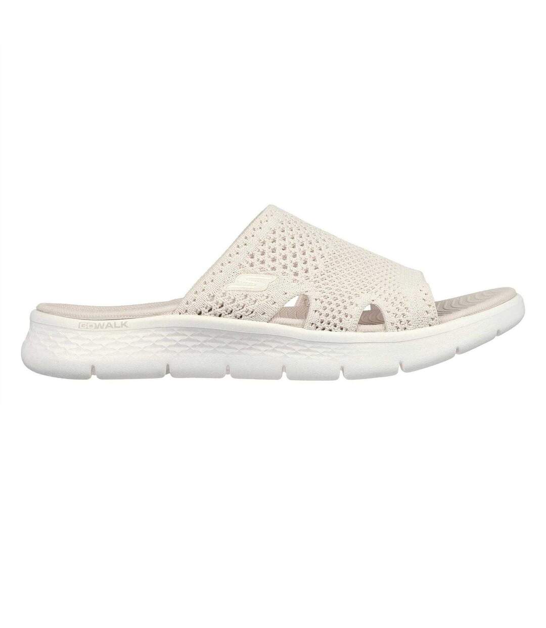 Womens/ladies Go Walk Flex Sports Sandals Natural Skechers-1