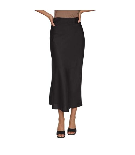 Womens/ladies Ellette Midi Skirt Black Vila