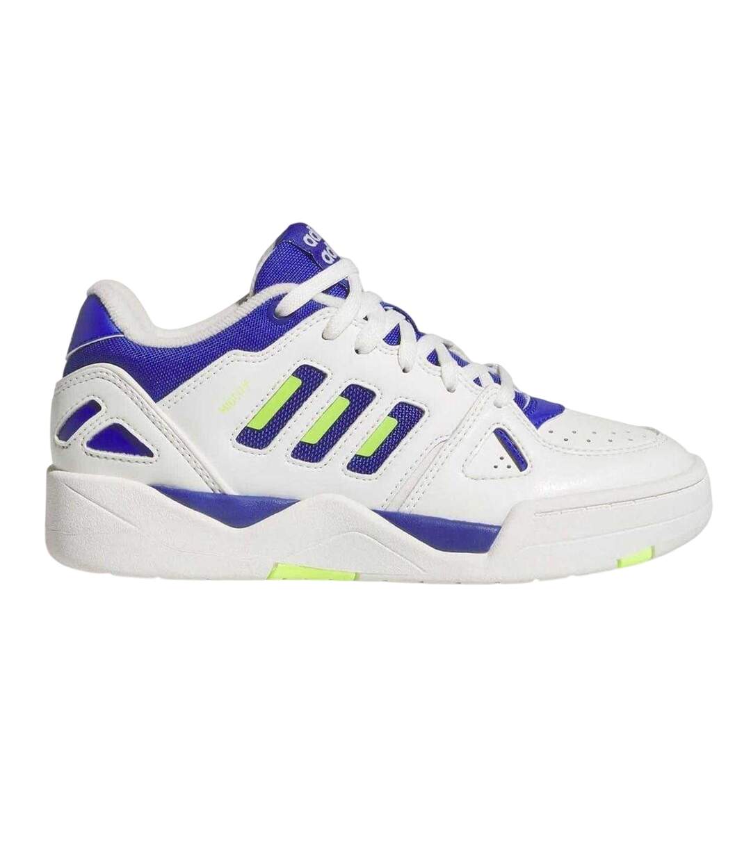 Baskets Midcity Homme Blanc Bleu Citron Adidas-1