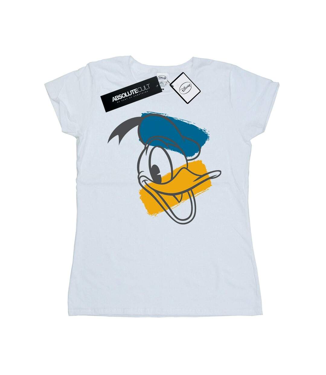 Disney Femme/Les femmes - T-shirt en coton avec tête de Donald Duck (Blanc) - UTBI31051-1