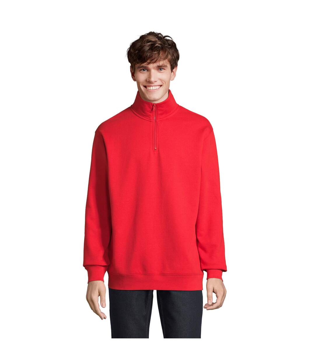 Sweat Conrad Adulte Rouge Vif SOLS-1