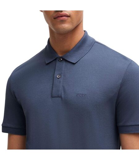 Polo Pallas Homme Bleu Boss
