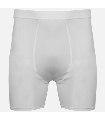 Tombo Mens Baselayer Boxer Shorts (White/White)