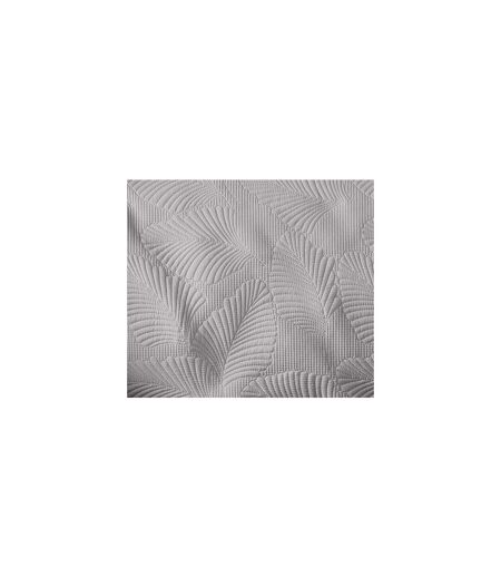 Dessus de lit matelassé DEER - Microfibre unie - 220 x 240 cm - Gris