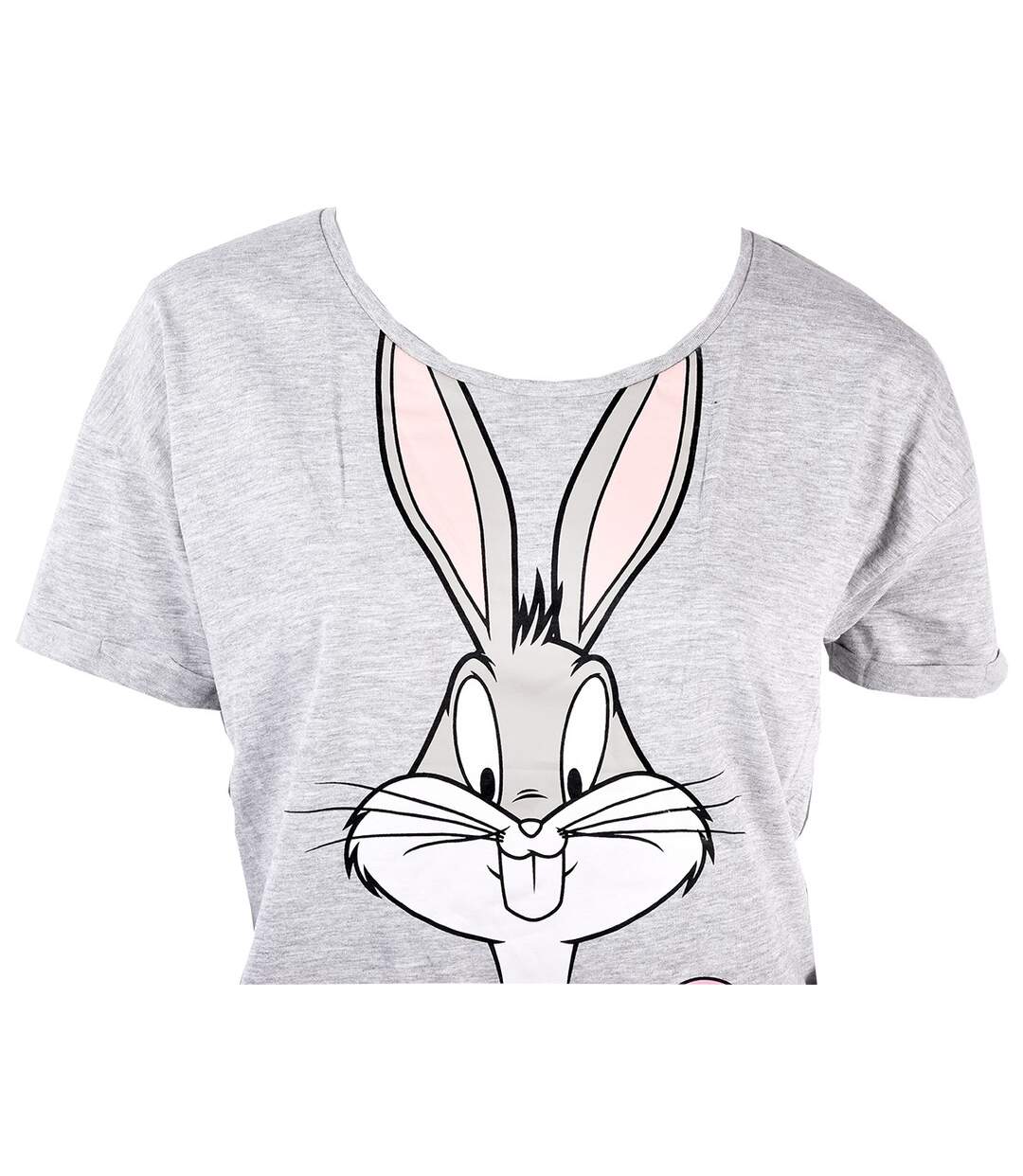 Pyjama Femme LOONEY TUNES EV3526 GRIS BUGS BUNNY-3