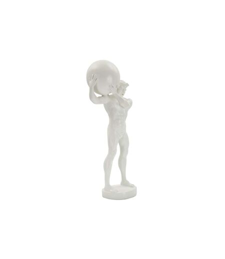 Statuette Homme Athlétique Atlas 50cm Blanc
