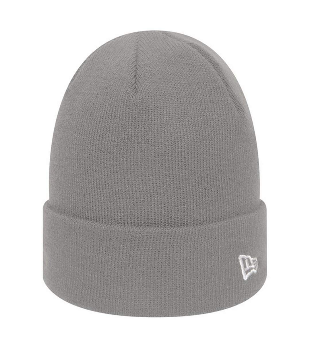 Unisex adult flag knitted beanie grey New Era-1
