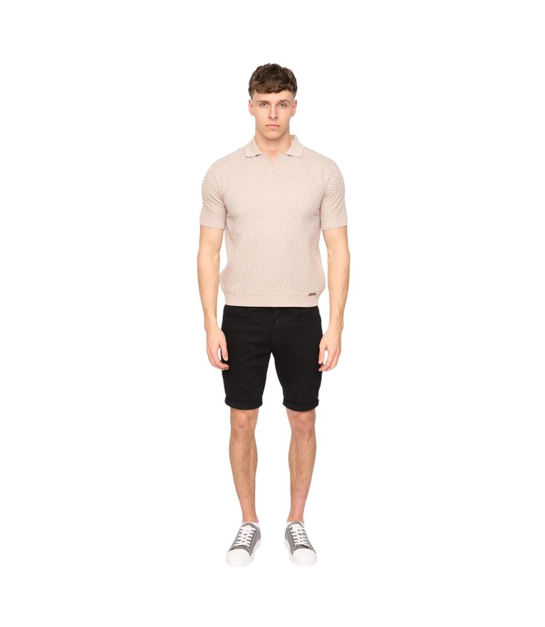 Mens Morwin Polo Shirt Light Stone Duck And Cover-1