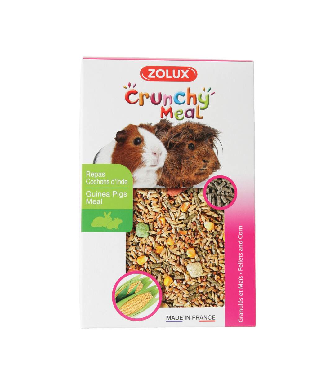 Aliment pour cochons d'Inde Crunchy meal 800 gr (Lot de 3)