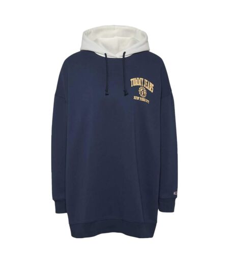 Sweat À Capuche Motif/style Imprimé Au Dos Femme Bleu Marine Tommy Jeans