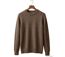 Pull Ras du Cou Homme Ledertys Marron en Maille Perlée-5