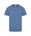 Classic Mens Ringspun Tee Indigo Blue Casual-2
