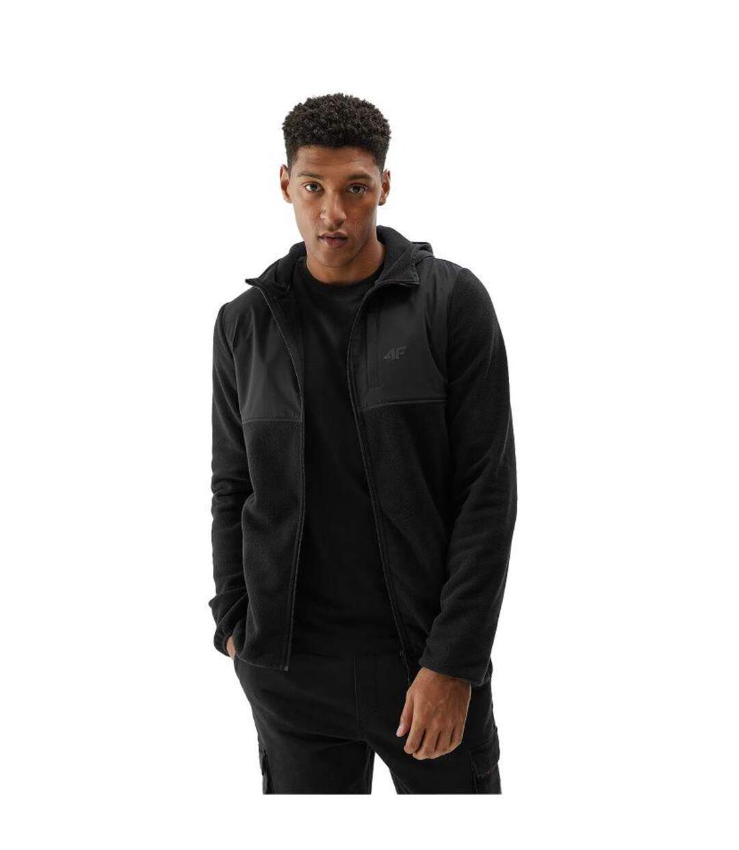 Veste À Capuche Waw24tflem269 Homme Noir 4F-1