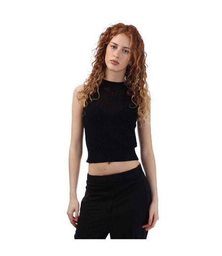 Haut Motif/style Crochet Fassie Femme Noir Boss