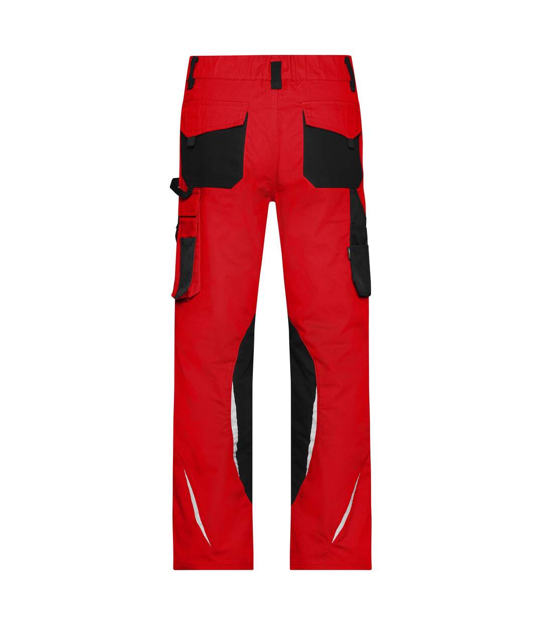Pantalon De Travail Homme Rouge Noir James And Nicholson-2