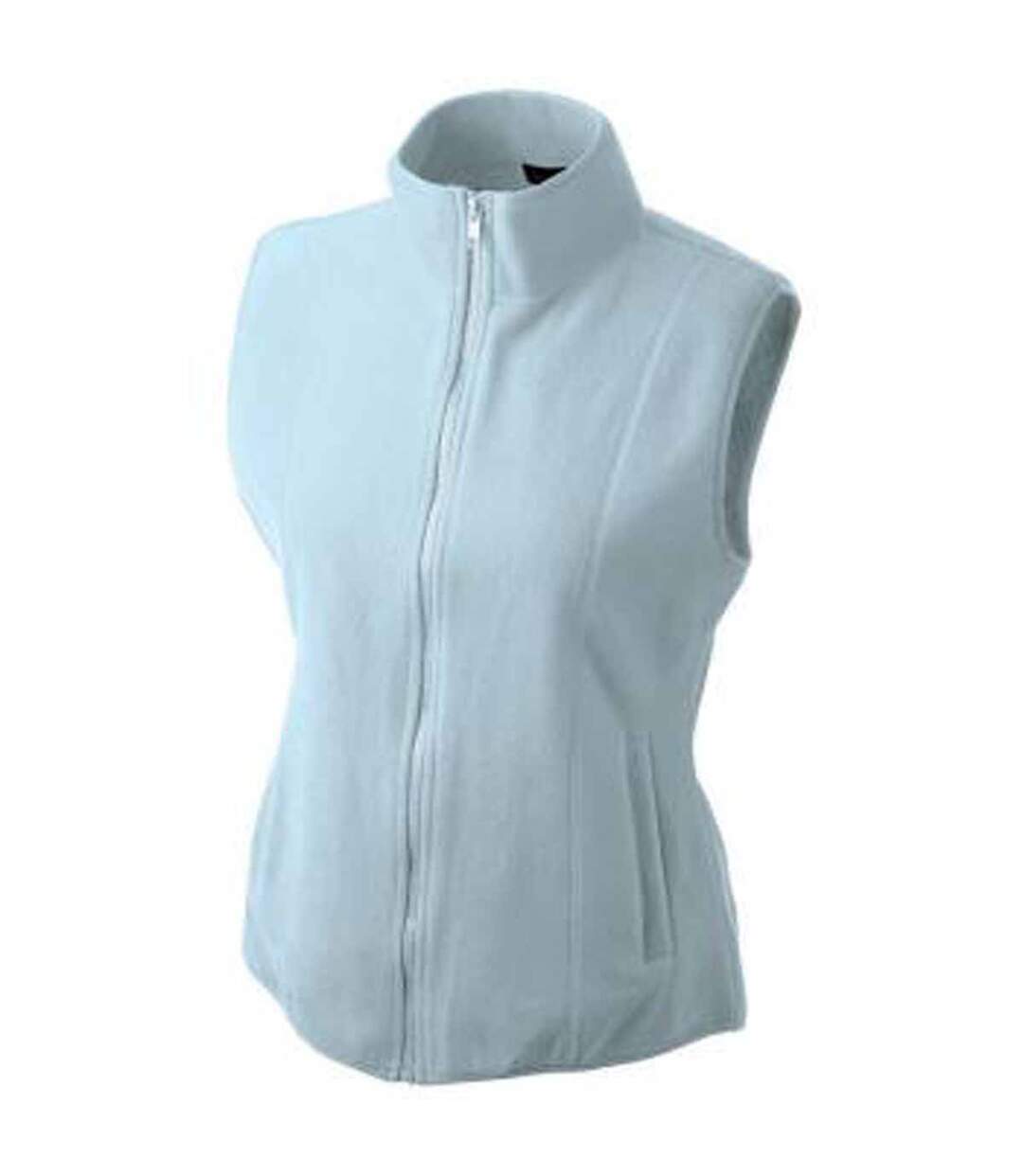 Gilet sans manches bodywarmer polaire femme - JN048 - bleu clair-1