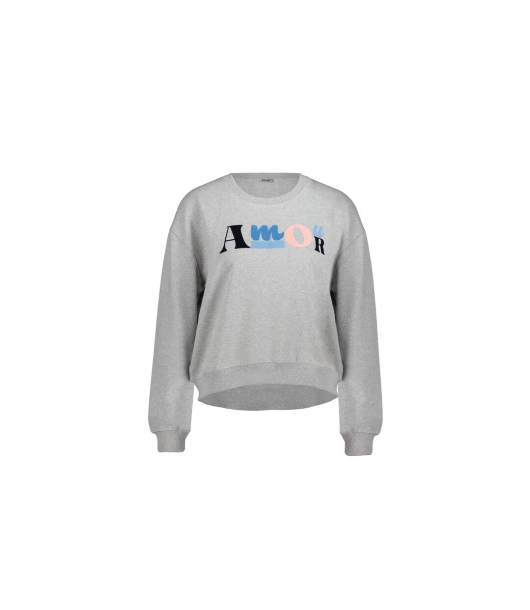 Sweat oversize avec print flocké  AMOUR-1