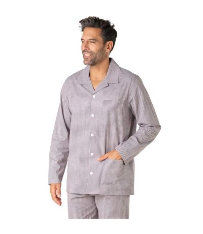 Pyjama long homme ouvert Popeline Eminence