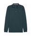 Mens Cloudspun Midweight Long-sleeved Polo Shirt Green Slate Puma-1